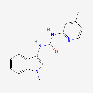 molecular formula C16H16N4O B3309055 1-(1-methyl-1H-indol-3-yl)-3-(4-methylpyridin-2-yl)urea CAS No. 941879-48-7