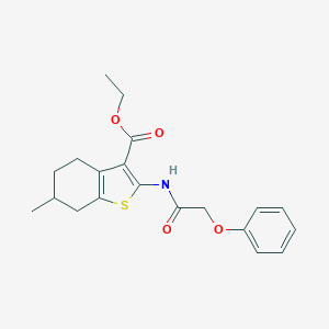 Ethyl 6-methyl-2-[(phenoxyacetyl)amino]-4,5,6,7-tetrahydro-1-benzothiophene-3-carboxylate