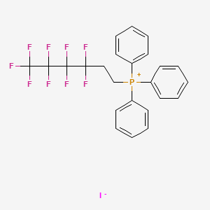 molecular formula C24H19F9IP B3309129 Phosphonium, (3,3,4,4,5,5,6,6,6-nonafluorohexyl)triphenyl-, iodide CAS No. 94190-72-4