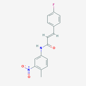 molecular formula C16H13FN2O3 B330913 (2E)-3-(4-fluorophenyl)-N-(4-methyl-3-nitrophenyl)prop-2-enamide 