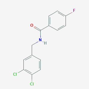 molecular formula C14H10Cl2FNO B330915 N-(3,4-dichlorobenzyl)-4-fluorobenzamide 