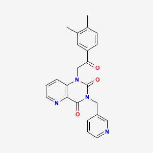 molecular formula C23H20N4O3 B3309164 1-(2-(3,4-dimethylphenyl)-2-oxoethyl)-3-(pyridin-3-ylmethyl)pyrido[3,2-d]pyrimidine-2,4(1H,3H)-dione CAS No. 941908-02-7