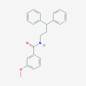 molecular formula C23H23NO2 B330917 N-(3,3-diphenylpropyl)-3-methoxybenzamide 