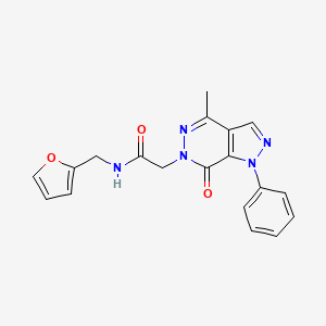 B3309196 N-(furan-2-ylmethyl)-2-(4-methyl-7-oxo-1-phenyl-1H-pyrazolo[3,4-d]pyridazin-6(7H)-yl)acetamide CAS No. 941914-99-4