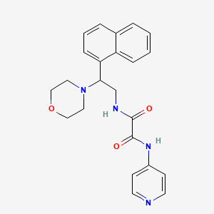 molecular formula C23H24N4O3 B3309296 N1-(2-morpholino-2-(naphthalen-1-yl)ethyl)-N2-(pyridin-4-yl)oxalamide CAS No. 941934-03-8
