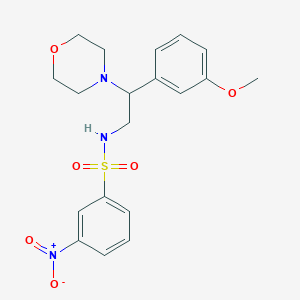 molecular formula C19H23N3O6S B3309304 N-(2-(3-methoxyphenyl)-2-morpholinoethyl)-3-nitrobenzenesulfonamide CAS No. 941934-36-7