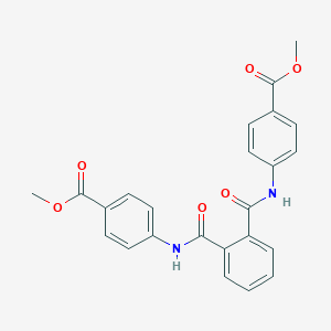 molecular formula C24H20N2O6 B330945 Methyl 4-[(2-{[4-(methoxycarbonyl)anilino]carbonyl}benzoyl)amino]benzoate 