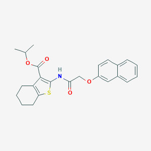 Isopropyl 2-{[(2-naphthyloxy)acetyl]amino}-4,5,6,7-tetrahydro-1-benzothiophene-3-carboxylate