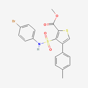 Methyl 3-[(4-bromophenyl)sulfamoyl]-4-(4-methylphenyl)thiophene-2-carboxylate