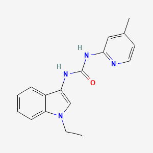 molecular formula C17H18N4O B3309542 1-(1-ethyl-1H-indol-3-yl)-3-(4-methylpyridin-2-yl)urea CAS No. 941988-24-5