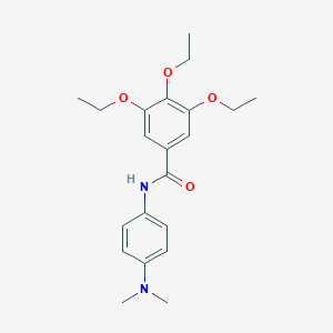 molecular formula C21H28N2O4 B330957 N-[4-(dimethylamino)phenyl]-3,4,5-triethoxybenzamide 