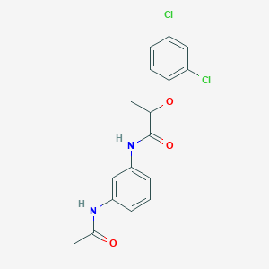 molecular formula C17H16Cl2N2O3 B330959 N-[3-(acetylamino)phenyl]-2-(2,4-dichlorophenoxy)propanamide 