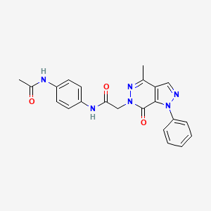 N-(4-acetamidophenyl)-2-(4-methyl-7-oxo-1-phenyl-1H-pyrazolo[3,4-d]pyridazin-6(7H)-yl)acetamide