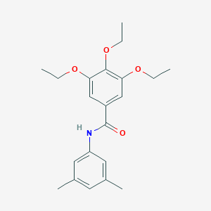 molecular formula C21H27NO4 B330965 N-(3,5-dimethylphenyl)-3,4,5-triethoxybenzamide 