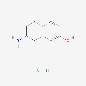 molecular formula C10H14ClNO B3309666 7-Amino-5,6,7,8-tetrahydronaphthalen-2-ol hydrochloride CAS No. 942077-83-0