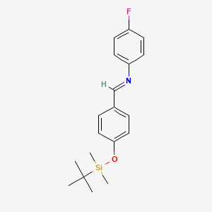 (E)-N-(4-((tert-Butyldimethylsilyl)oxy)benzylidene)-4-fluoroaniline