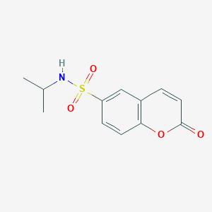 molecular formula C12H13NO4S B3309725 6-{[(Methylethyl)amino]sulfonyl}chromen-2-one CAS No. 942864-17-7