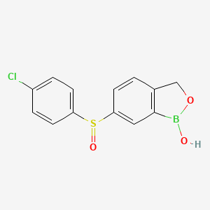 molecular formula C13H10BClO3S B3309816 6-(4-Chlorophenylsulfinyl)benzo[c][1,2]oxaborol-1(3h)-ol CAS No. 943311-66-8