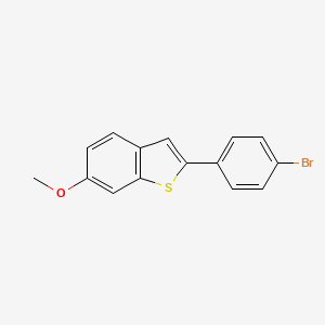 molecular formula C15H11BrOS B3309826 2-(4-Bromo-phenyl)-6-methoxy-benzo[b]thiophene CAS No. 943439-52-9