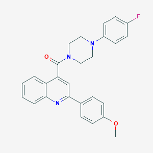 4-{[4-(4-Fluorophenyl)-1-piperazinyl]carbonyl}-2-(4-methoxyphenyl)quinoline