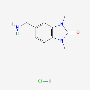 5-(aminomethyl)-1,3-dimethyl-1,3-dihydro-2H-benzimidazol-2-one hydrochloride