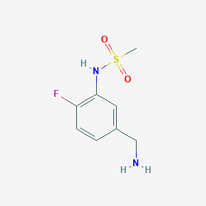 Methanesulfonamide, N-[5-(aminomethyl)-2-fluorophenyl]-