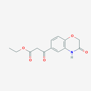 2H-1,4-Benzoxazine-6-propanoic acid, 3,4-dihydro-beta,3-dioxo-, ethyl ester