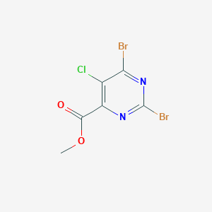 Methyl 2,6-dibromo-5-chloropyrimidine-4-carboxylate