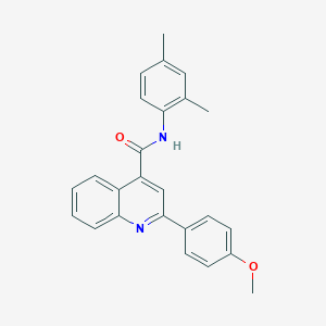 molecular formula C25H22N2O2 B330994 N-(2,4-dimethylphenyl)-2-(4-methoxyphenyl)quinoline-4-carboxamide 
