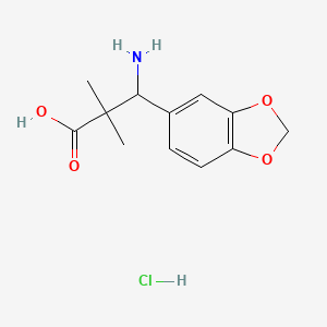 3-Amino-3-(1,3-benzodioxol-5-yl)-2,2-dimethylpropionic acid hydrochloride