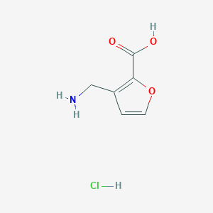 molecular formula C6H8ClNO3 B3309964 3-Aminomethyl-furan-2-carboxylic acid hydrochloride CAS No. 944467-87-2