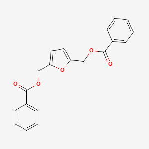 molecular formula C20H16O5 B3309966 2,5-Bis-benzoyloxymethyl-furan CAS No. 94465-43-7