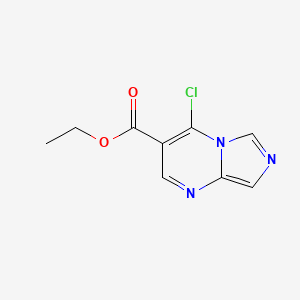 molecular formula C9H8ClN3O2 B3309975 Ethyl 4-chloroimidazo[1,5-a]pyrimidine-3-carboxylate CAS No. 944709-61-9