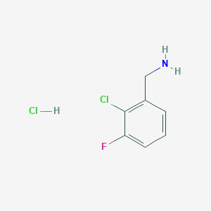 molecular formula C7H8Cl2FN B3309982 (2-Chloro-3-fluorophenyl)methanamine hydrochloride CAS No. 944736-39-4