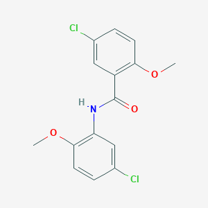 molecular formula C15H13Cl2NO3 B331004 5-chloro-N-(5-chloro-2-methoxyphenyl)-2-methoxybenzamide 