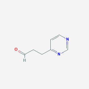 3-(Pyrimidin-4-YL)propanal