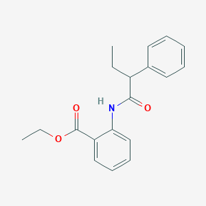 molecular formula C19H21NO3 B331005 Ethyl 2-[(2-phenylbutanoyl)amino]benzoate 