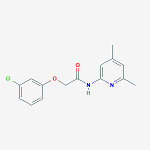 molecular formula C15H15ClN2O2 B331006 2-(3-chlorophenoxy)-N-(4,6-dimethyl-2-pyridinyl)acetamide 
