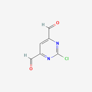 molecular formula C6H3ClN2O2 B3310065 2-Chloropyrimidine-4,6-dicarbaldehyde CAS No. 944901-00-2