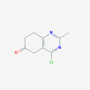 molecular formula C9H9ClN2O B3310076 4-Chloro-2-methyl-7,8-dihydroquinazolin-6(5H)-one CAS No. 944902-33-4