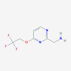 molecular formula C7H8F3N3O B3310089 (4-(2,2,2-Trifluoroethoxy)pyrimidin-2-yl)methanamine CAS No. 944903-58-6