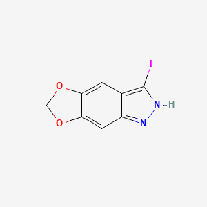 molecular formula C8H5IN2O2 B3310096 3-Iodo-1H-[1,3]dioxolo[4,5-F]indazole CAS No. 944904-31-8