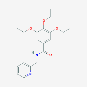 3,4,5-triethoxy-N-(pyridin-2-ylmethyl)benzamide