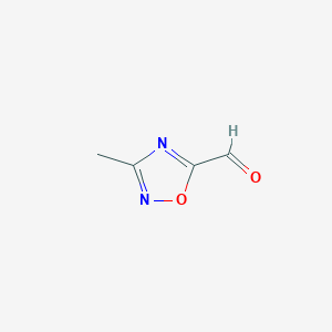molecular formula C4H4N2O2 B3310113 3-Methyl-1,2,4-oxadiazole-5-carbaldehyde CAS No. 944906-02-9