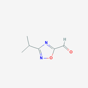 molecular formula C6H8N2O2 B3310115 3-Isopropyl-1,2,4-oxadiazole-5-carbaldehyde CAS No. 944906-05-2