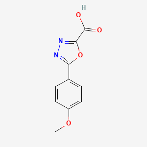 molecular formula C10H8N2O4 B3310131 5-(4-Methoxyphenyl)-1,3,4-oxadiazole-2-carboxylic acid CAS No. 944907-16-8