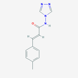 molecular formula C12H12N4O B331014 3-(4-methylphenyl)-N-(4H-1,2,4-triazol-4-yl)acrylamide 