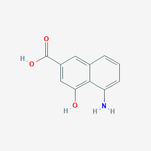 B3310148 5-Amino-4-hydroxy-2-naphthalenecarboxylic acid CAS No. 945034-39-9