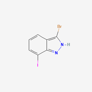 molecular formula C7H4BrIN2 B3310203 3-Bromo-7-iodo-1H-indazole CAS No. 945761-95-5