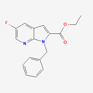 B3310250 Ethyl 1-benzyl-5-fluoro-1H-pyrrolo[2,3-b]pyridine-2-carboxylate CAS No. 945912-77-6